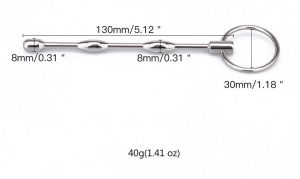 Уретральный металлический плаг с бугорками