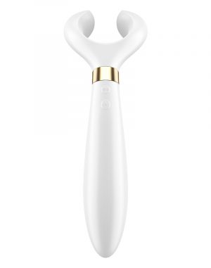 Белый вибромассажер для пар Satisfyer Endless Fun