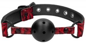 Черно-красный кляп-шарик Breathable Luxury Ball Gag