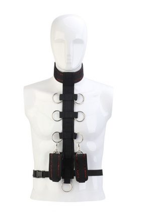 Черный шейный воротник и манжеты на запястья COLLAR BODY RESTRAINT