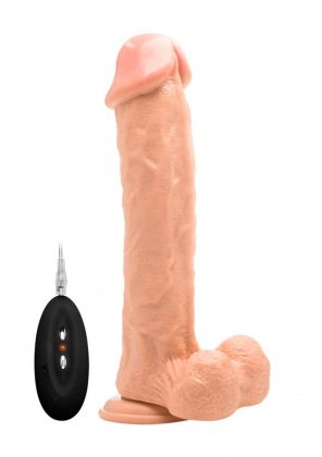 Телесный вибратор-реалистик Vibrating Realistic Cock 11