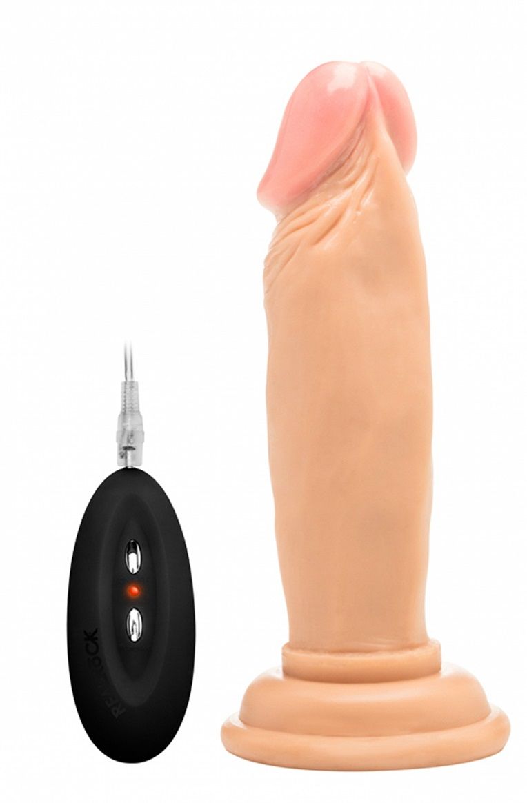 Телесный вибратор-реалистик Vibrating Realistic Cock 6