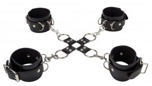 Черный комплект оков Hand And Legcuffs