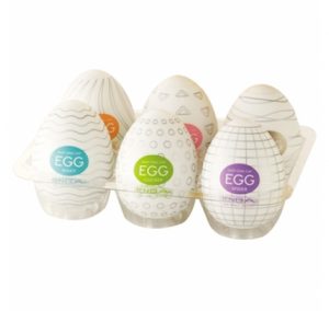 Набор из 6 мастурбаторов-яиц Tenga EGG Strong Sensations с различными рельефом