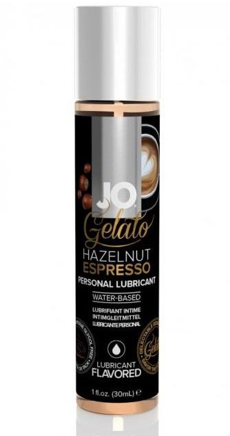 Лубрикант с ароматом орехового эспрессо JO GELATO HAZELNUT ESPRESSO - 30 мл.