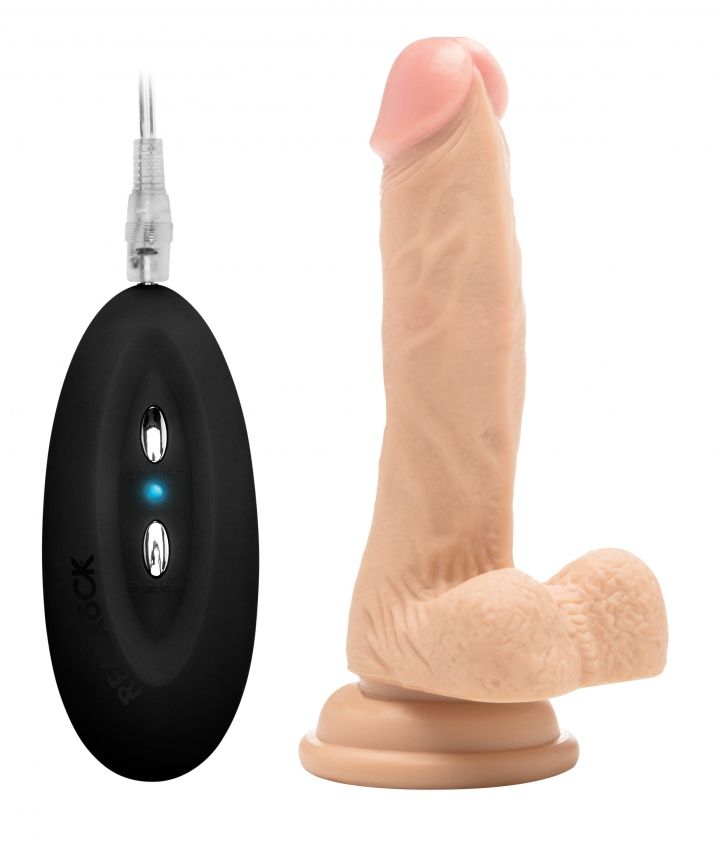 Телесный вибратор-реалистик Vibrating Realistic Cock 7