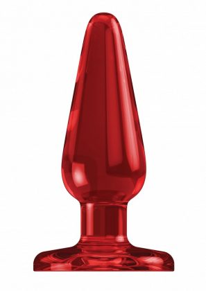 Красная анальная пробка Butt Plug Basic 3 Inch - 7,6 см.