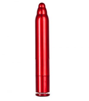 Красный вибратор METALLIX FIGURADO BULBED VIBRATOR - 11,5 см.