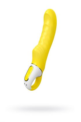 Жёлтый вибратор Satisfyer Yummy Sunshine - 22,5 см.