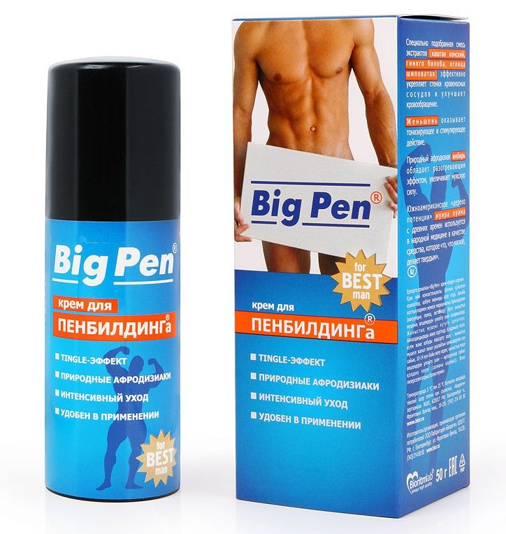 Крем Big Pen для увеличения полового члена - 50 гр.