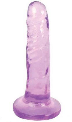 Фиолетовый фаллоимитатор Slim Stick Dildo - 15,2 см.