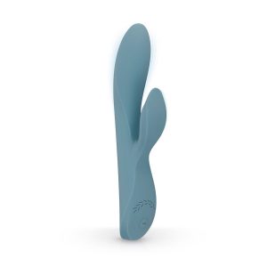 Вибратор с клиторальным стимулятором The Violet Rabbit Vibrator - 20 см.