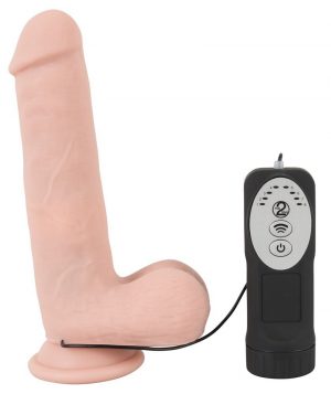 Телесный вибратор-ротатор Medical Silicone Rotating Vibrator - 20 см.