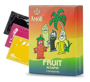 Ароматизированные презервативы AMOR Fruit 