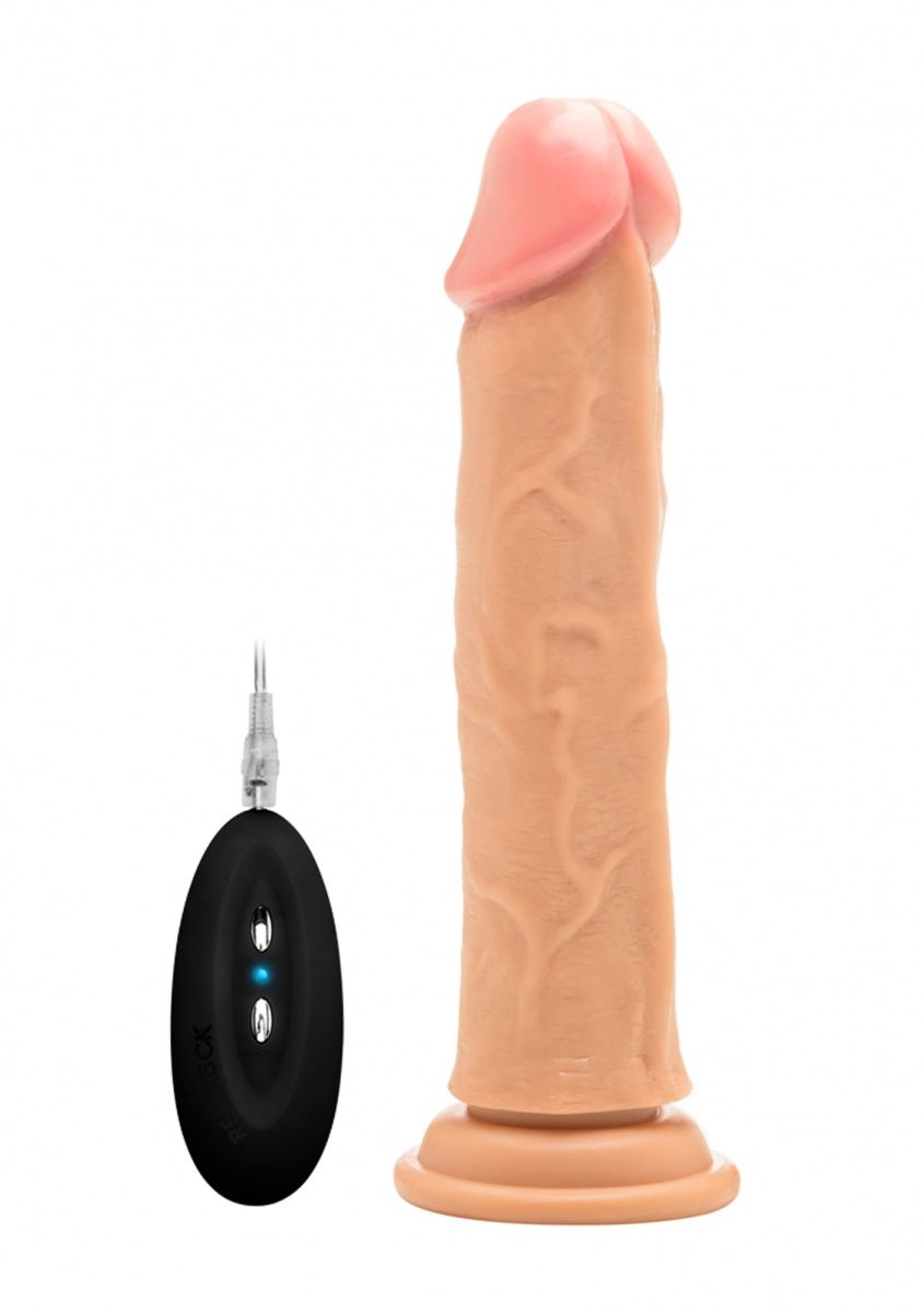 Телесный вибратор-реалистик Vibrating Realistic Cock 9