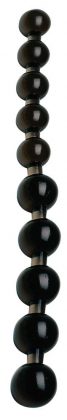 Чёрные анальные бусы Anal Pearls Black - 27,5 см.