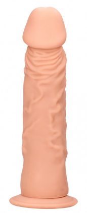 Телесный фаллоимитатор Realistic Dildo с трусиками - 26,7 см.