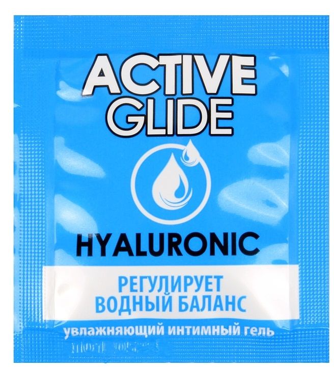 Лубрикант на водной основе Active Glide с гиалуроновой кислотой - 3 гр.