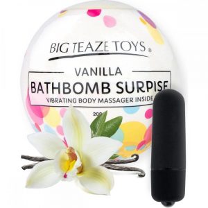 Бомбочка для ванны Bath Bomb Surprise Vanilla + вибропуля