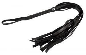 Черная плеть Mini Flogger - 56 см.