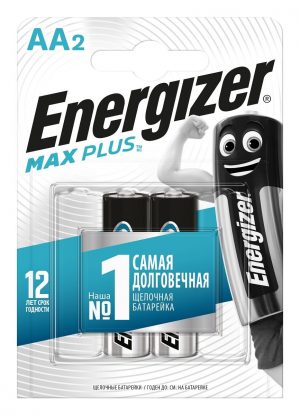 Батарейки Energizer MAX PLUS LR6/E91 AA 1.5V - 2 шт.