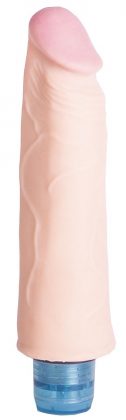 Телесный вибромассажёр Vibro Realistic Cock Dildo - 19 см.