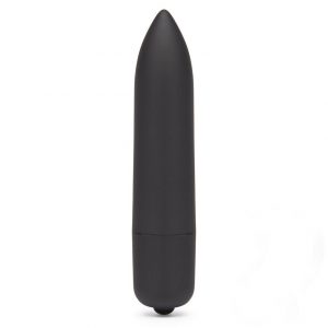 Черная вибропуля X-Basic Long Bullet 10 speeds - 9 см.