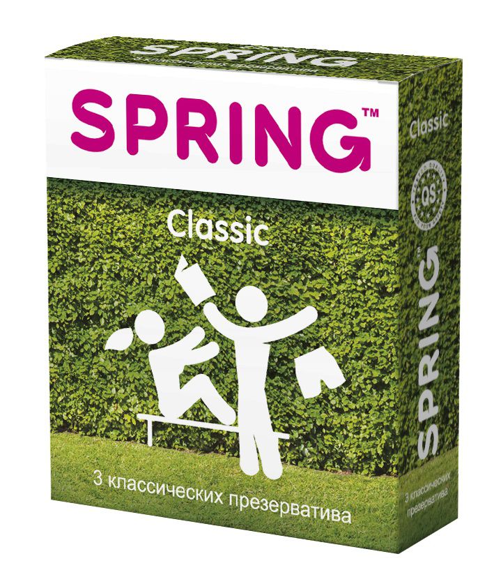 Классические презервативы SPRING CLASSIC - 3 шт.