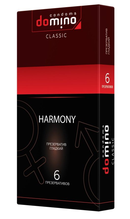 Гладкие презервативы DOMINO Classic Harmony - 6 шт.