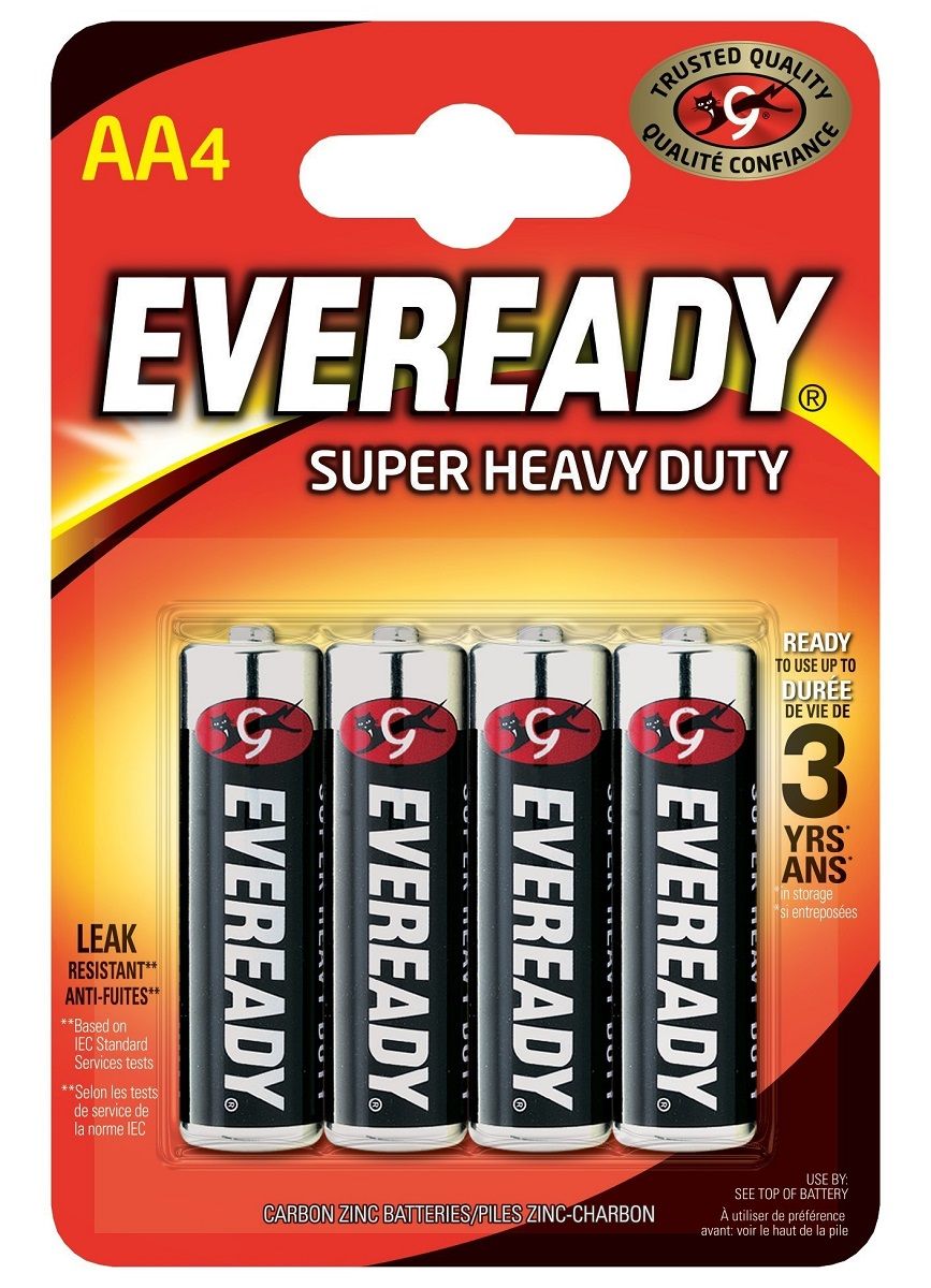 Батарейки EVEREADY SUPER R6 типа AA - 4 шт.